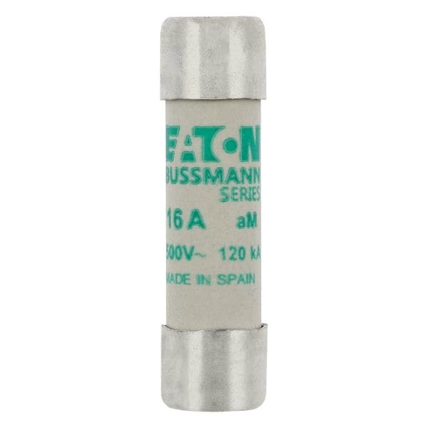 EATON - Sicherungseinsatz, Niederspannung, 16 A, AC 500 V, 120 kA, 10 x 38 mm, aM, IEC