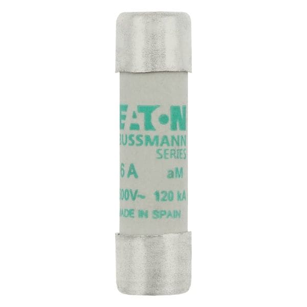 EATON - Sicherungseinsatz, Niederspannung, 6 A, AC 500 V, 120 kA, 10 x 38 mm, aM, IEC