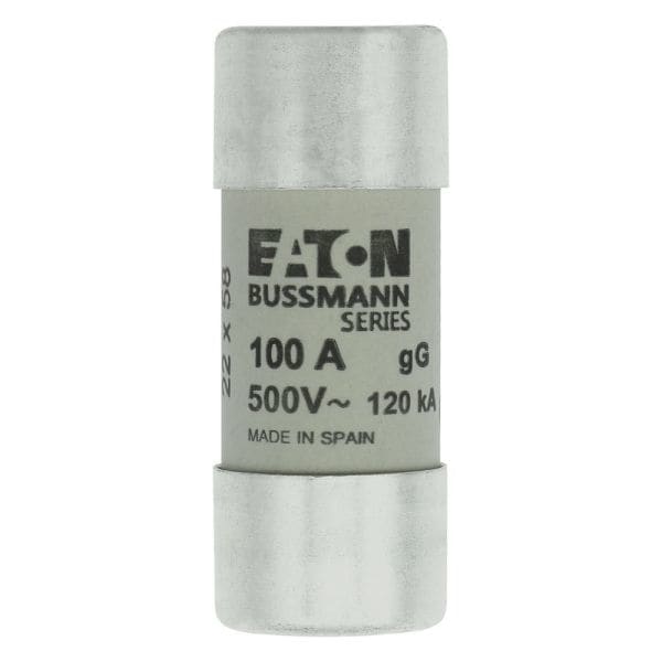 EATON - Sicherungseinsatz, Niederspannung, 100 A, AC 500 V, 120 kA, 22 x 58 mm, gL/gG, IEC
