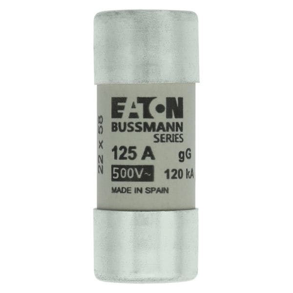 EATON - Sicherungseinsatz, Niederspannung, 125 A, AC 400 V, 120 kA, 22 x 58 mm, gL/gG, IEC