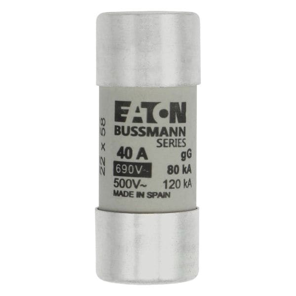EATON - Sicherungseinsatz, Niederspannung, 40 A, AC 690 V, 80 kA, 22 x 58 mm, gL/gG, IEC