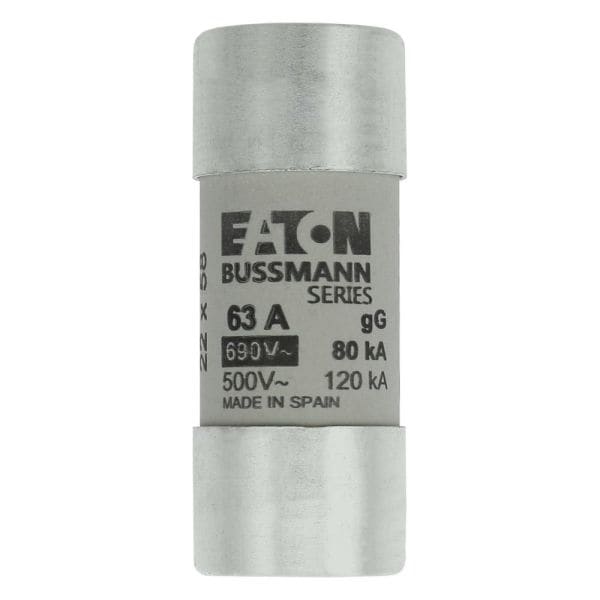 EATON - Sicherungseinsatz, Niederspannung, 63 A, AC 690 V, 80 kA, 22 x 58 mm, gL/gG, IEC