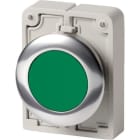 EATON - Drucktaste, RMQ-Titan, flach, tastend, grün, unbeschriftet, Frontring Metall