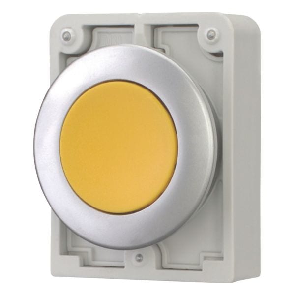EATON - Drucktaste, 30mm flach, gelb, rastend