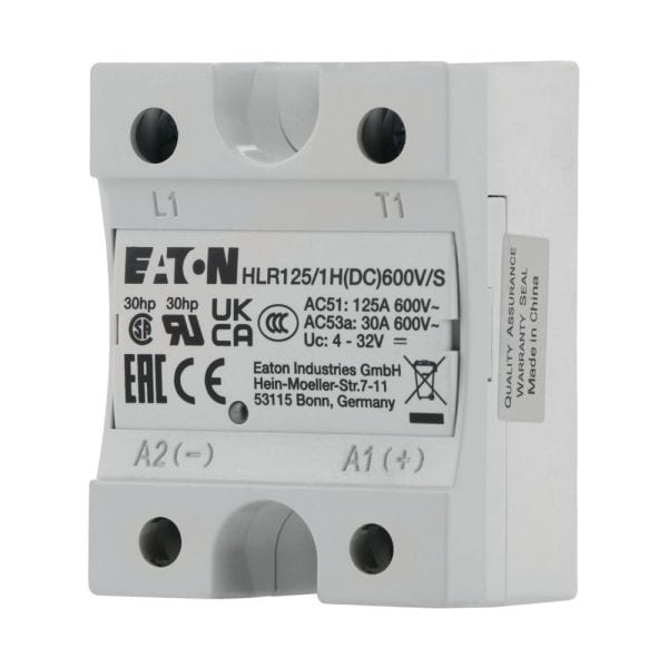 EATON - Halbleiterrelais, Hockey-Puck, 1-phasig, 125 A, 42 - 660 V, DC, hohe Absicherung
