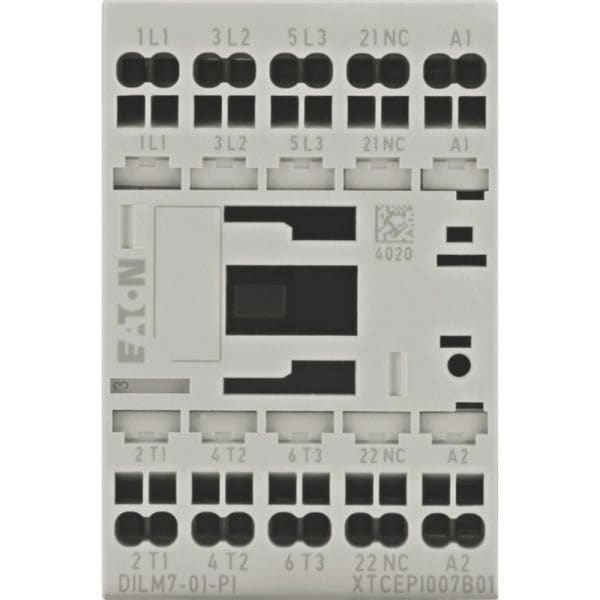 EATON - Leistungsschütz, 3-polig, 380 V 400 V 3 kW, 1 Ö, 42 V 50 Hz, 48 V 60 Hz, Wechselstrombetätigung, Push-in-Klemmen