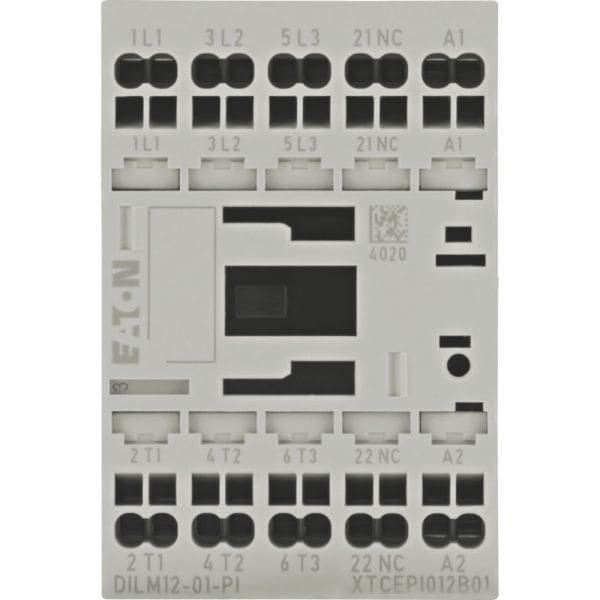 EATON - Leistungsschütz, 3-polig, 380 V 400 V 5,5 kW, 1 Ö, 110 V 50 Hz, 120 V 60 Hz, Wechselstrombetätigung, Push-in-Klemmen