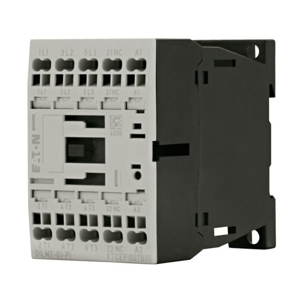 EATON - Leistungsschütz, 3-polig, 380 V 400 V 3 kW, 1 Ö, 220 V 50/60 Hz, Wechselstrombetätigung, Push-in-Klemmen