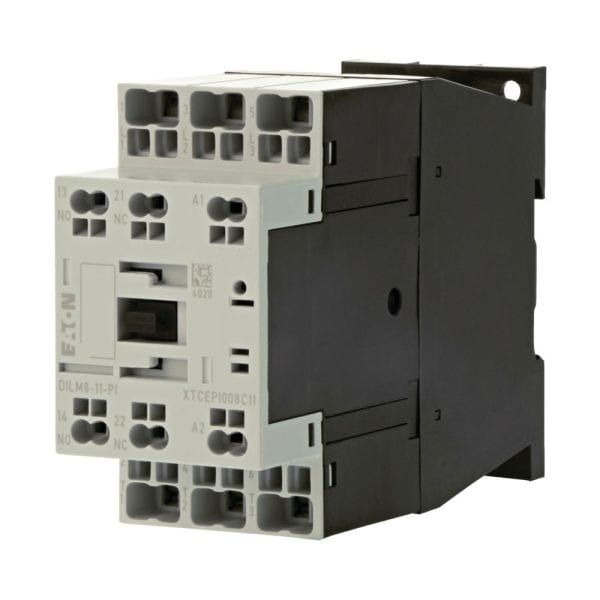 EATON - Leistungsschütz, 3-polig, 380 V 400 V 3,7 kW, 1 S, 1 Ö, 230 V 50/60 Hz, Wechselstrombetätigung, Push-in-Klemmen