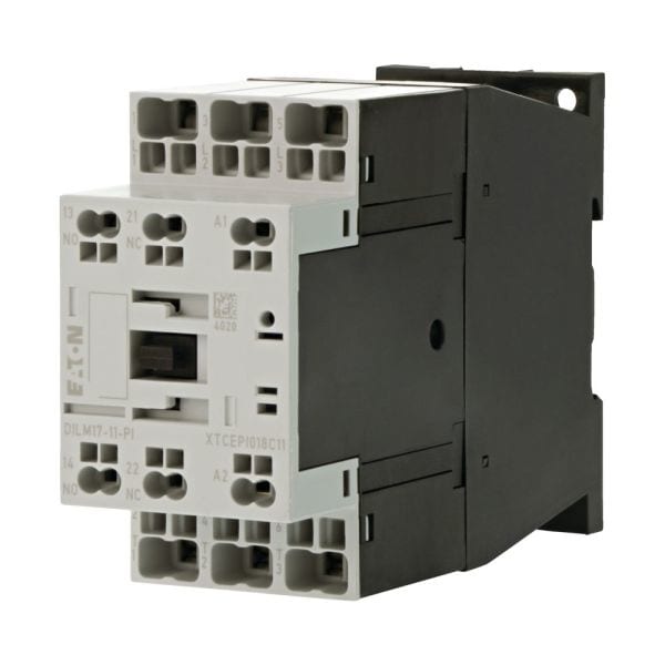 EATON - Leistungsschütz, 3-polig, 380 V 400 V 8,3 kW, 1 S, 1 Ö, 230 V 50/60 Hz, Wechselstrombetätigung, Push-in-Klemmen