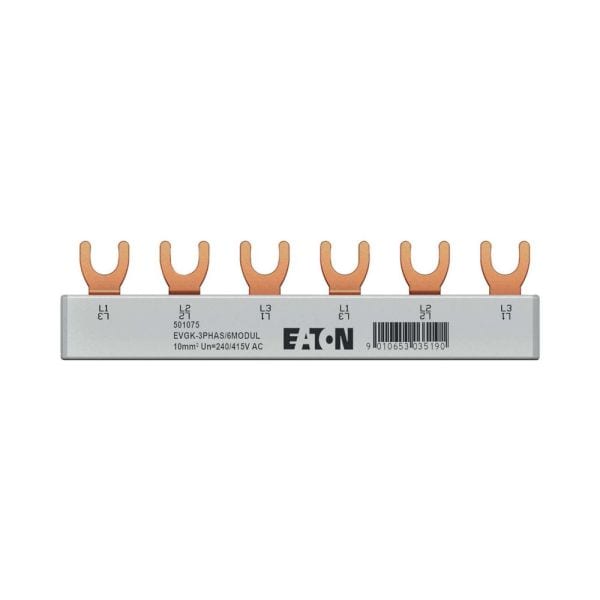EATON - EVGK Gabelverschienung, 3-phasig, 6 Teilungseinheiten, 10 mm²