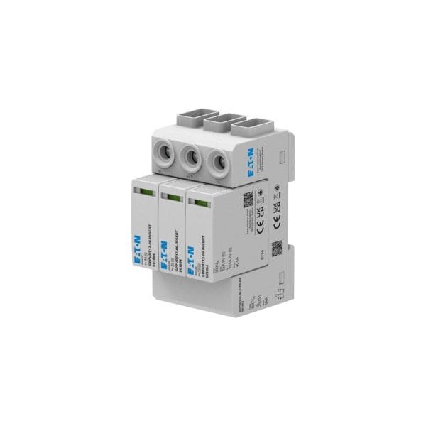 EATON - Blitzstrom- / Überspannungsableiter, steckbar, 600VDC, T12, 2p+PE, geerdet