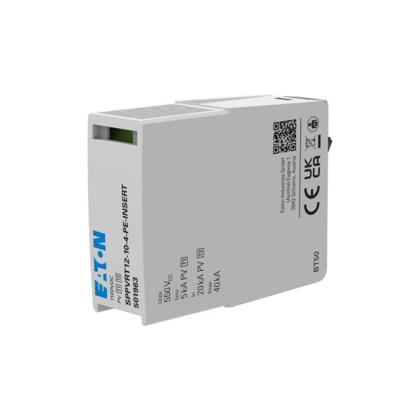 EATON - Multi MPPT Blitzstrom- / Überspannungsableiter, PE Einsatz steckbar, 1000VDC, T12