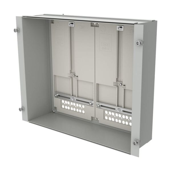 EATON - ProfiSNAP Zählerwanne bestückt mit 2 Zählerplatten für MSW H x B = 400 x 600 mm