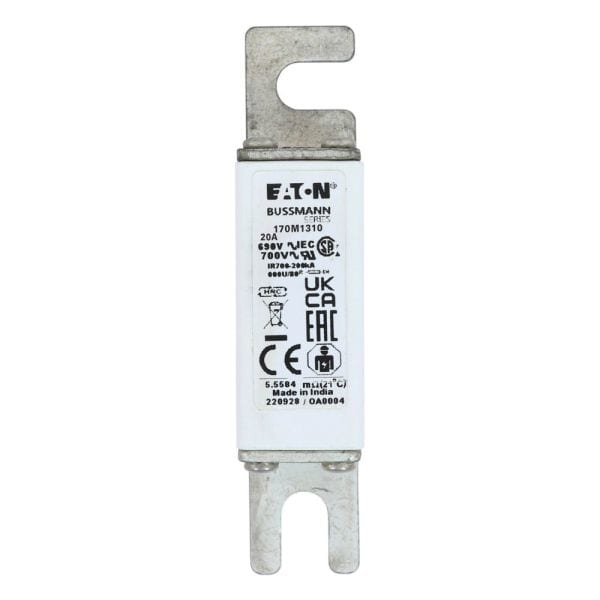 EATON - 20A 690V IEC gR 000U/80 SQUARE BODY FUSE