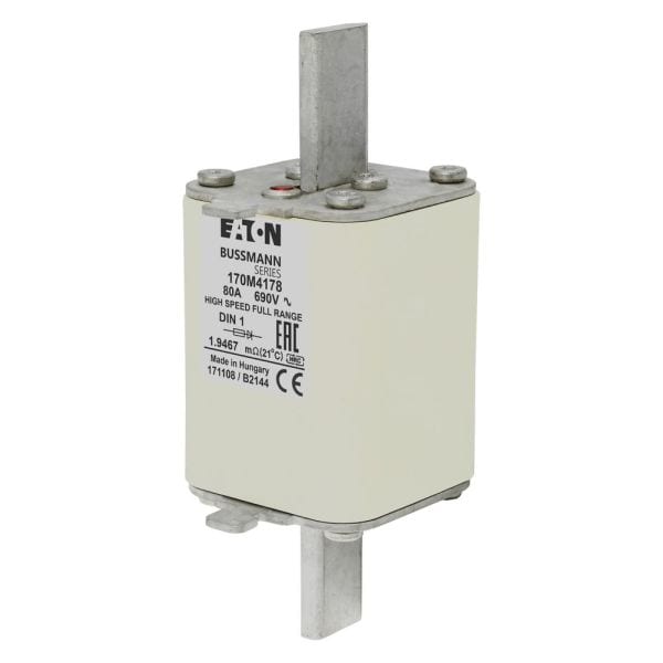 EATON - 80A 690V 1 gR DIN43620 INDICATOR FUSE