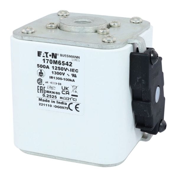 EATON - FUSE 500A 1250V 3BKN/80 AR CU