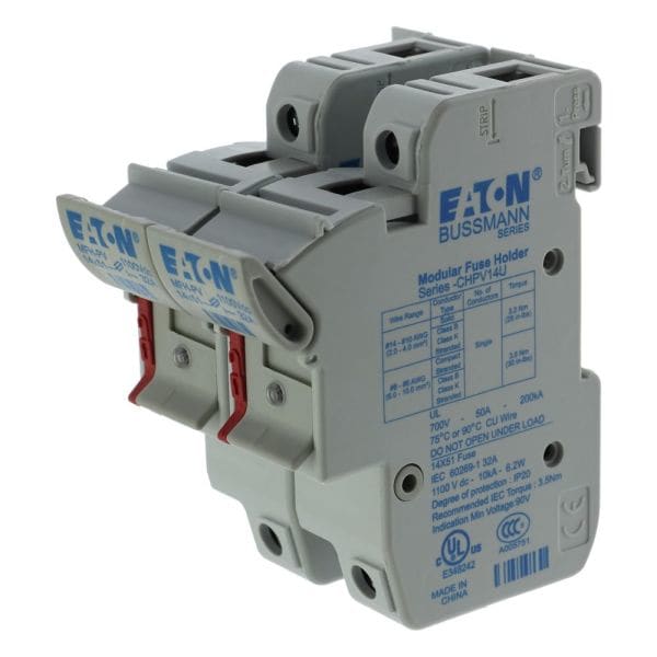 EATON - 2P 14x51 PV Neon Indicator Fuse Holder