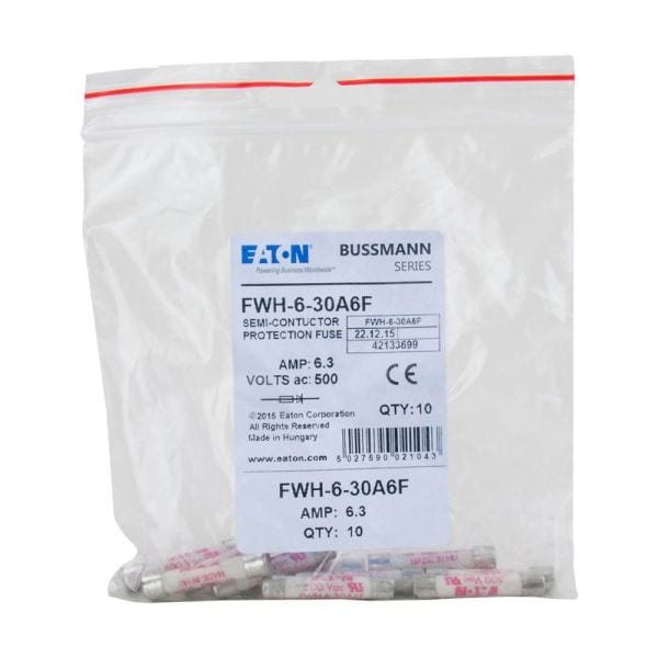 EATON - 6.3A 500V AC UL 6 X 32mm SICHERUNG
