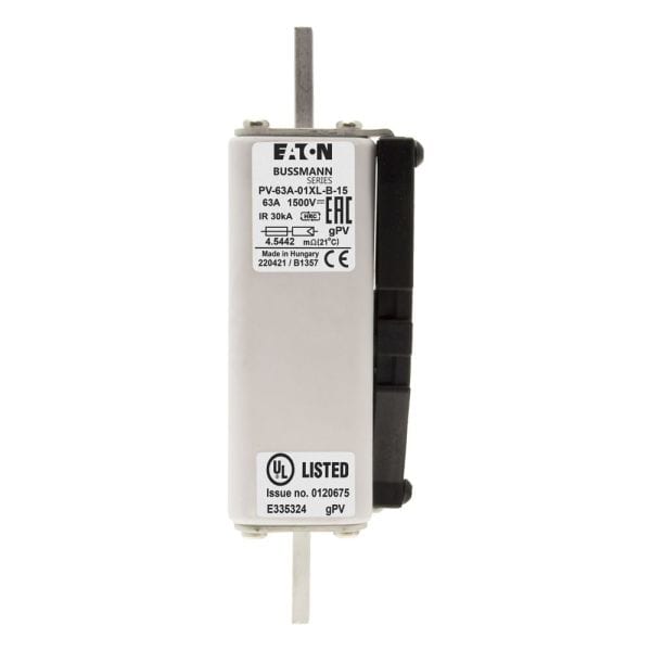 EATON - FUSE 63A 1500V 1 XL PV BOLT IN VER