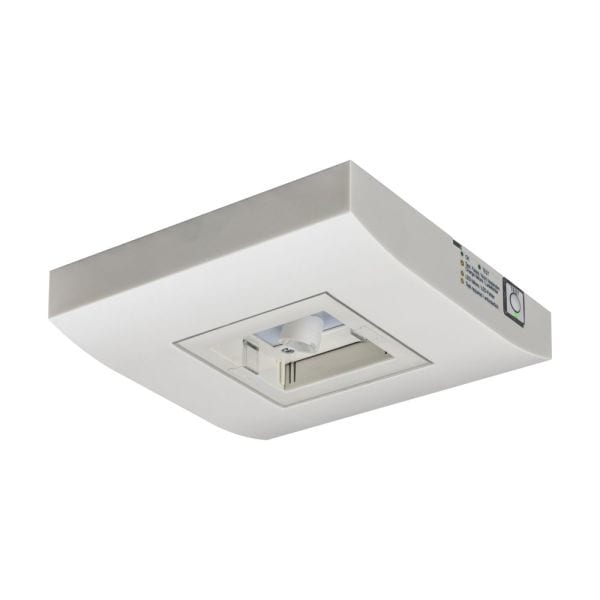 EATON - GuideLed SL 13852.2 1-8h/D CGL+ surf 5lx, 1x2W LED, 4000K, Weiß RAL9016
