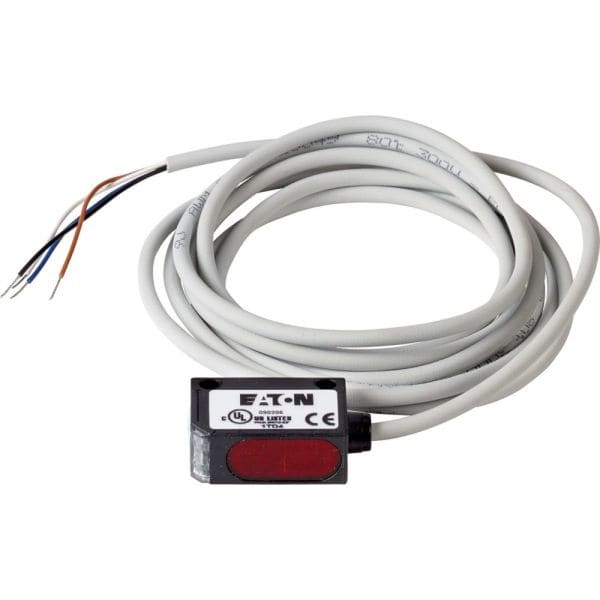 EATON - Näherungsschalter, optisch, Weitbereich 80 cm, 4L, 10-30 V DC, PNP, Leitung
