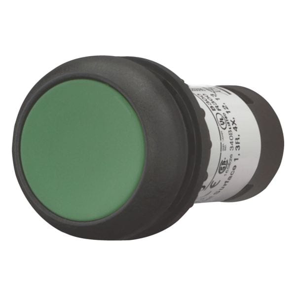 EATON - Drucktaste flach, rastend, 1S, grün