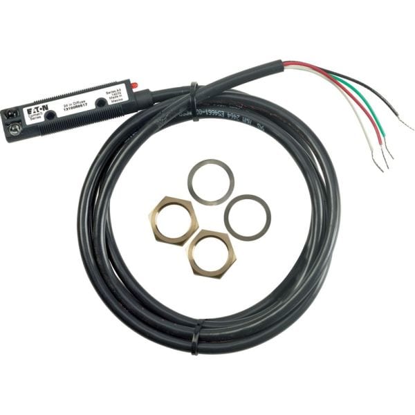 EATON - Reflexlichttaster, Sn=610mm, 4L, 10-30VDC, NPN, PNP, M18, Kunststoff, Leitung 2m