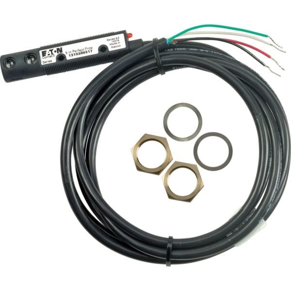 EATON - Reflexlichttaster, Sn=225mm, 4L, 10-30VDC, NPN, PNP, M18, Kunststoff, Leitung 2m