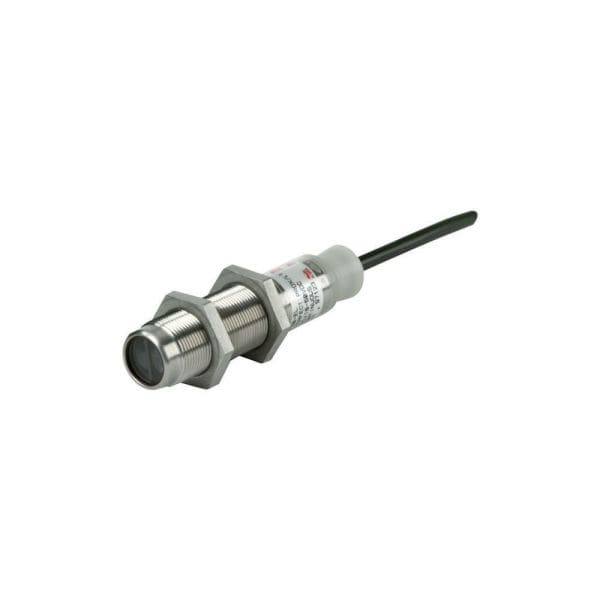 EATON - Reflexlichttaster, Sn=50mm, 4L, 10-30VDC, dunkel, NPN, PNP, M18, Metall, Leitung