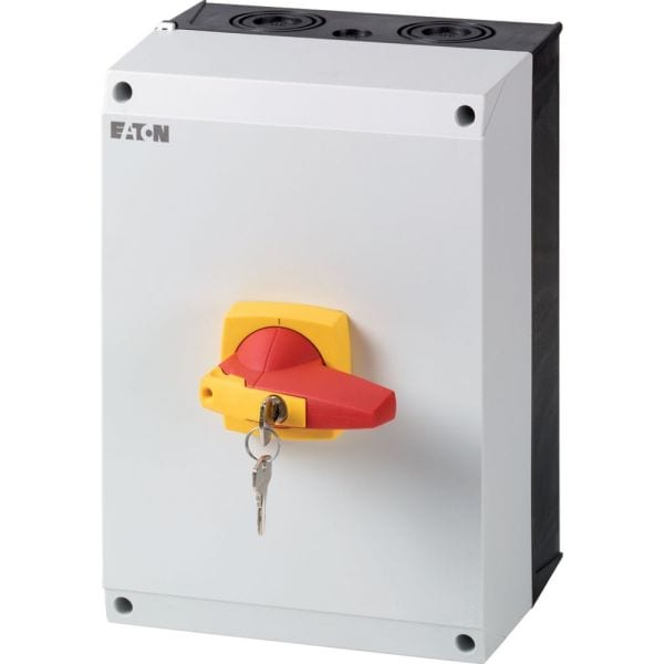 EATON - Hauptschalter 4P, Aufbau, Zylinderschl