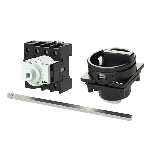 EATON - Hauptschalter, P1, 40 A, Zwischenbau, 3-polig + N, HALT-Funktion, mit schwarzem