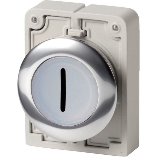 EATON - Leuchtdrucktaste 30mm flach rastend ''I''