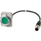 EATON - Leuchtdrucktaster 30mm,1S,grün,1m,M12A
