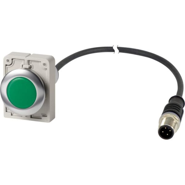 EATON - Leuchtmelder flat,30mm,24V,grün,1m,M12A