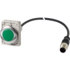 EATON - Leuchtmelder flat,30mm,24V,grün,1m,M12A
