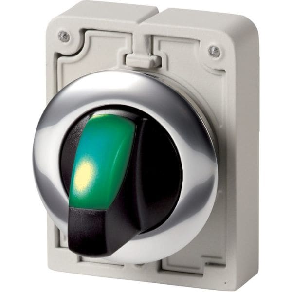 EATON - Leuchtwahltaste 30mm flach grün 2 Stell.