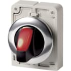 EATON - Leuchtwahltaste 30mm flach rot 3 Stell.