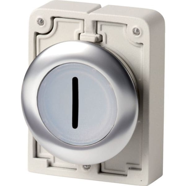 EATON - Leuchtdrucktaste 30mm flach rastend ''I''