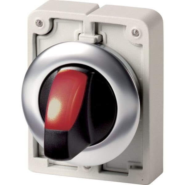 EATON - Leuchtwahltaste 30mm flach rot 3 Stell.