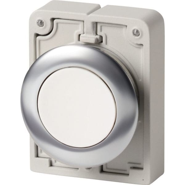 EATON - Drucktaste, 30mm flach, weiss