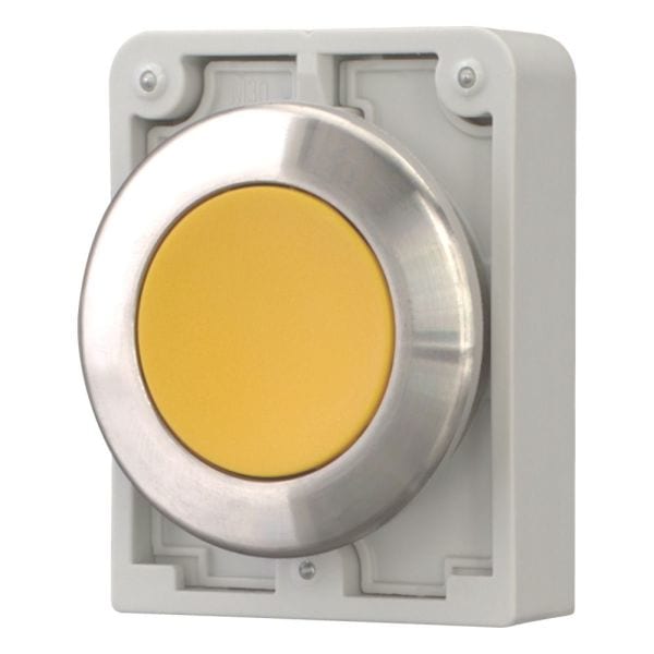 EATON - Drucktaste, 30mm flach, gelb