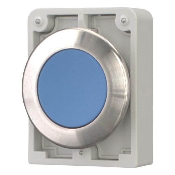 EATON - Drucktaste, 30mm flach, blau