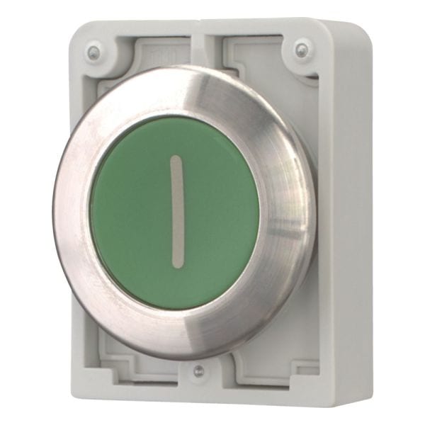 EATON - Drucktaste, 30mm flach, gruen,rastend''I''
