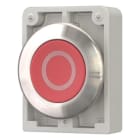 EATON - Drucktaste, 30mm flach, rot, ''O''