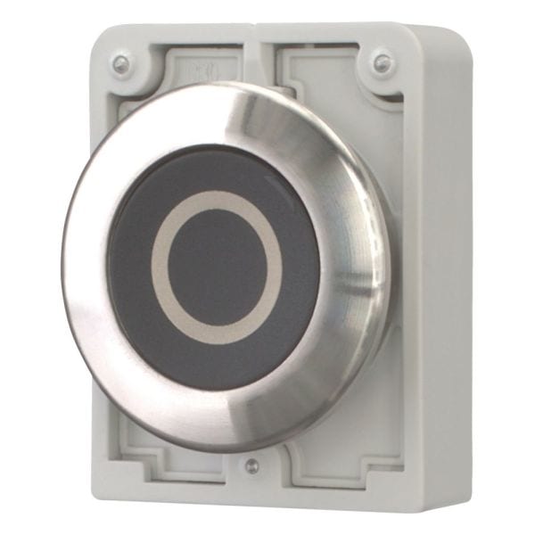 EATON - Drucktaste, 30mm flach, schwarz, ''O''