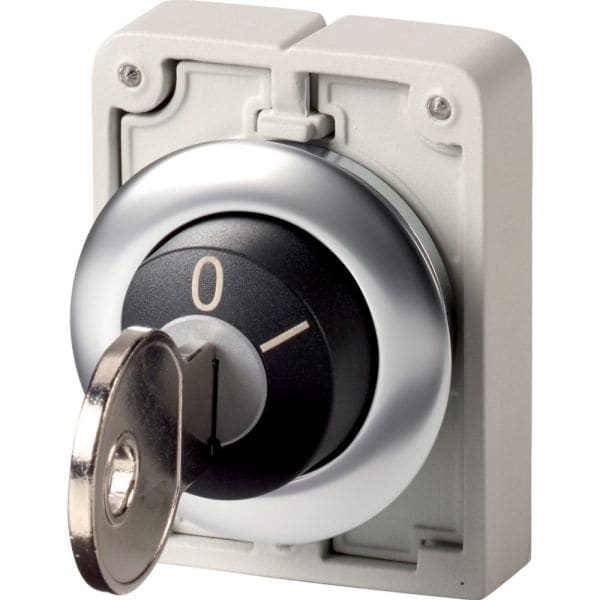 EATON - Schlüsseltaste 30mm flach 2 Stell. rast.