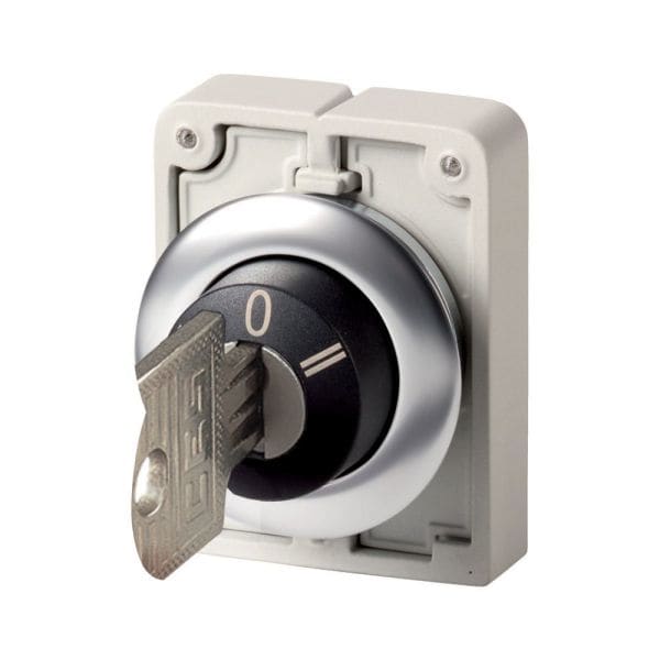 EATON - Schlüsseltaste 30mm flach 3 Stell. rast.