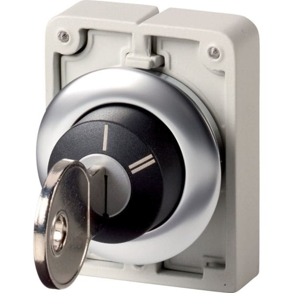 EATON - Schlüsseltaste 30mm flach 2 Stell. rast.