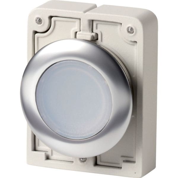 EATON - Leuchtdrucktaste,30mm,flach,weiss